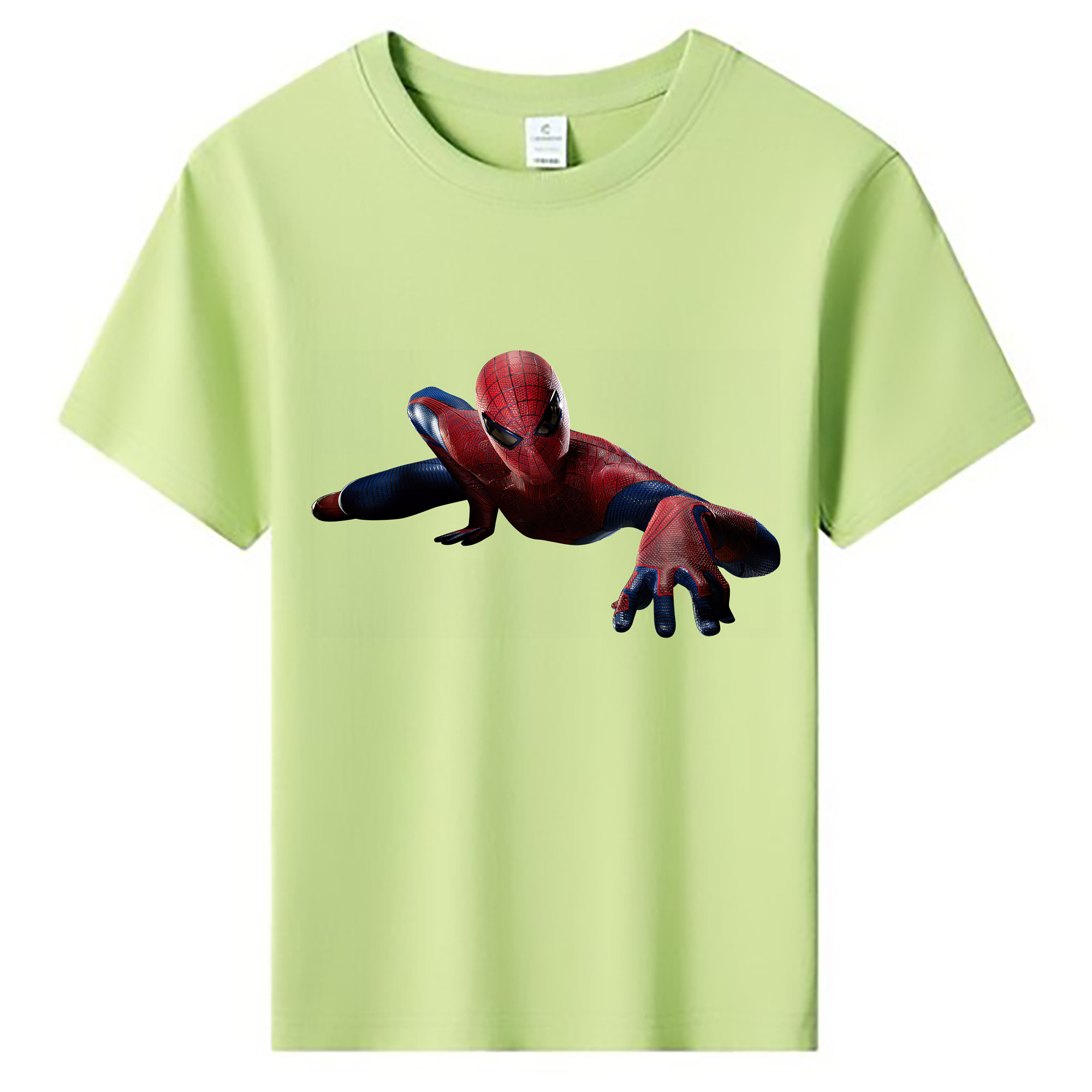 （画像用） Spider Man スパイダーマン 綿100％キッズTシャツ（フロントプリント）